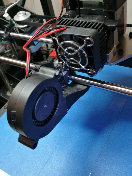 Rigidbot single head cooling fan mount Rev-3