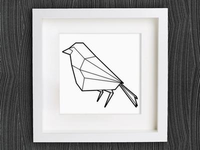 Customizable Origami Robin Redbreast