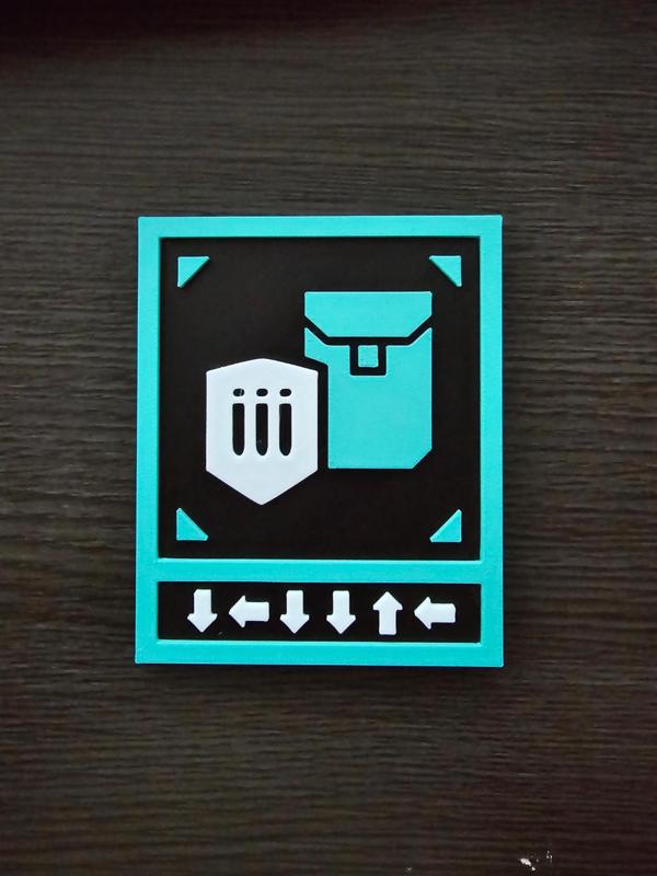 Magnetic Helldivers 2 Ballistic Shield Plaque