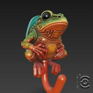 CyberToad Hook - Frog Wall Hanger