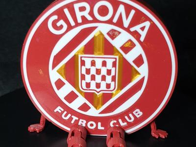 Girona FC shield with flexi legs