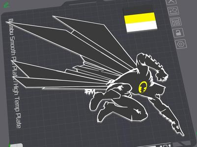 Frank Miller Batman silhouette