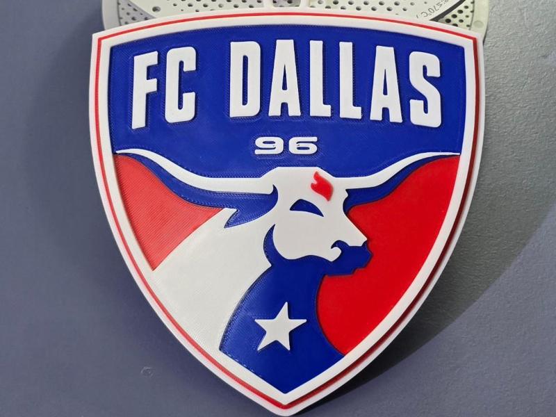 MLS DALLAS FC  3D Logo v2 180MM series