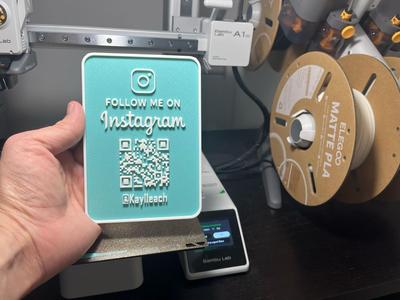 FOLLOW ME INSTAGRAM QRCODE - CUSTOMIZABLE