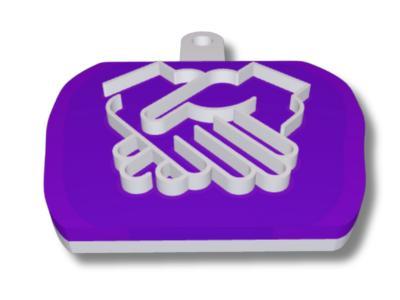 Handshaking Hands Sign Decor 