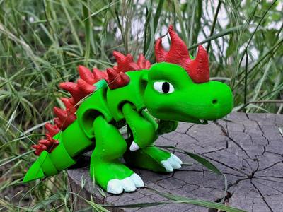 Articulated Flamosaur (Flame + Dinosaur)