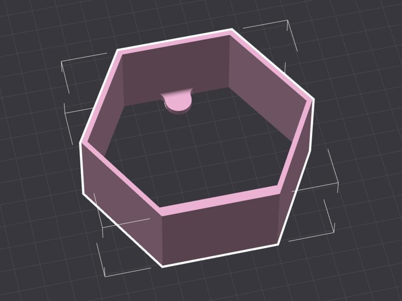 Simple Magnetic MiniFig Display Hex