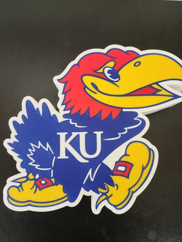 Kansas Jayhawk Light up Sign logo