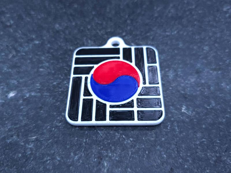 South Korean Flag Pendant