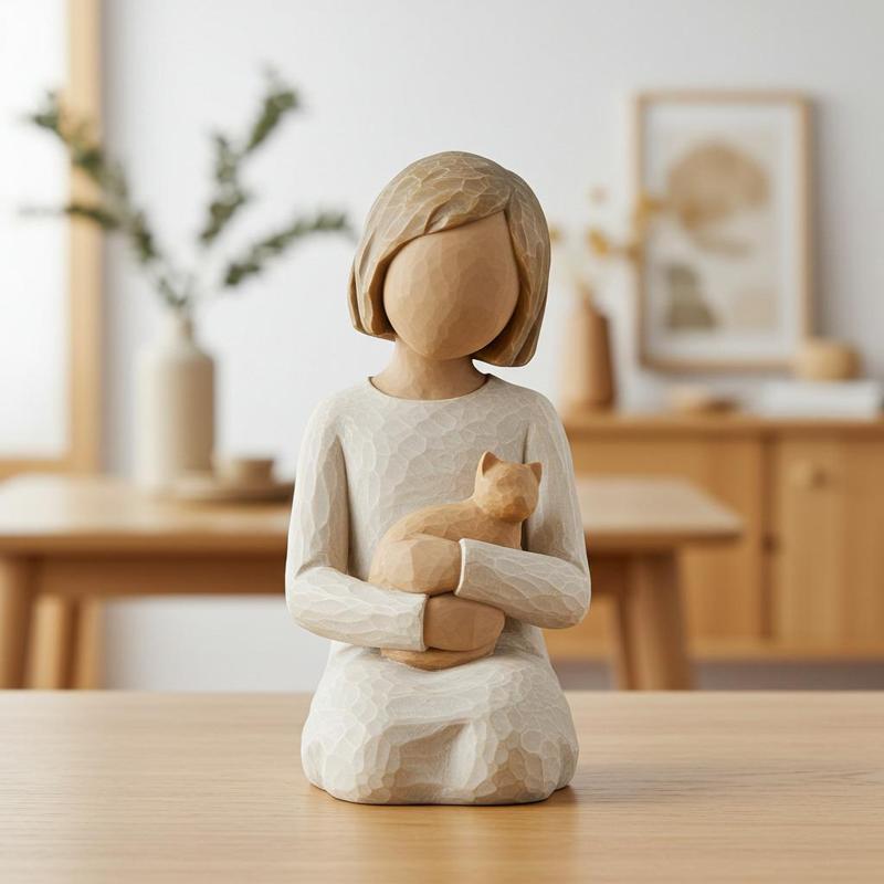 THE LITTLE GIRL AND HER CAT