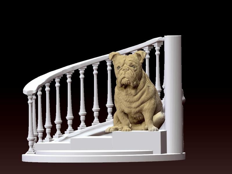 French Bulldog Statue - 3D print