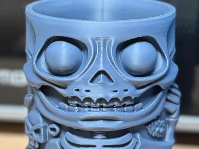Skeleton cup for party cutlery, pens, etc...