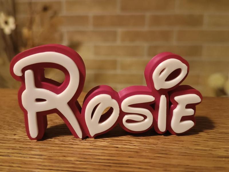 Rosie Disney Name Sign Decorated Room child Birth