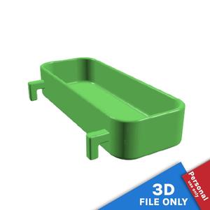 CONTAINER WITH 10X3.5X2CM STORAGE SPACE FOR IKEA SKADIS