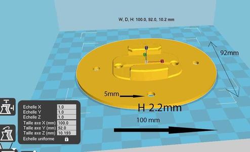 Gopro base rounded style