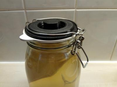 Fermentation lock for Ikea Korken (Weck) jar