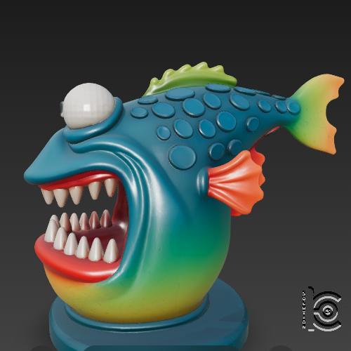 Psycho Piranha - 3D model for printing