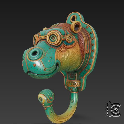 CyberHippo - Wall Hanger