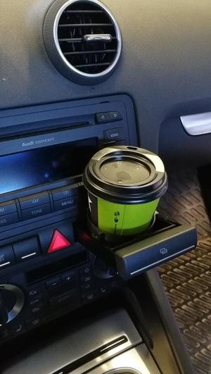 Audi  cup holder replacament to card box