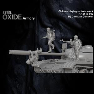 Generic children playing on tank set 1