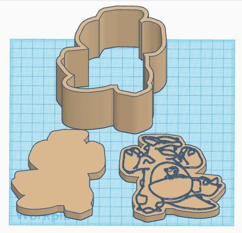 Pokemon: Kangaskhan 3 Piece Bath Bomb Mold