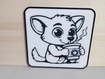 Coaster - Fox Coffee