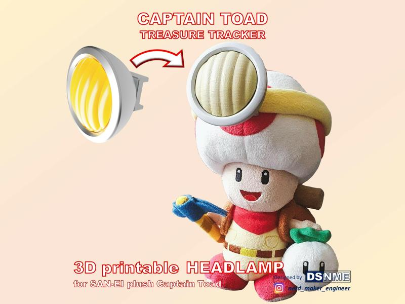 Captain Toad Headlamp for SAN-EI plush figure