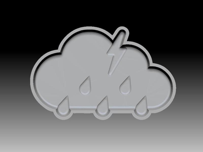 STORM CLOUD BATH BOMB MOLD