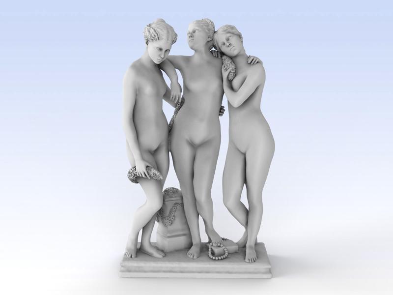 The Three Graces at The Louvre, Paris