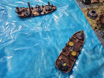 caravel with cannons