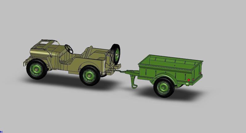 Trailer Jeep Willys - Trailer for Jeep Willys