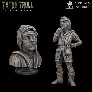 Curse of Strahd - Karl Watcher Mini Bust Combo [Pre-Supported]