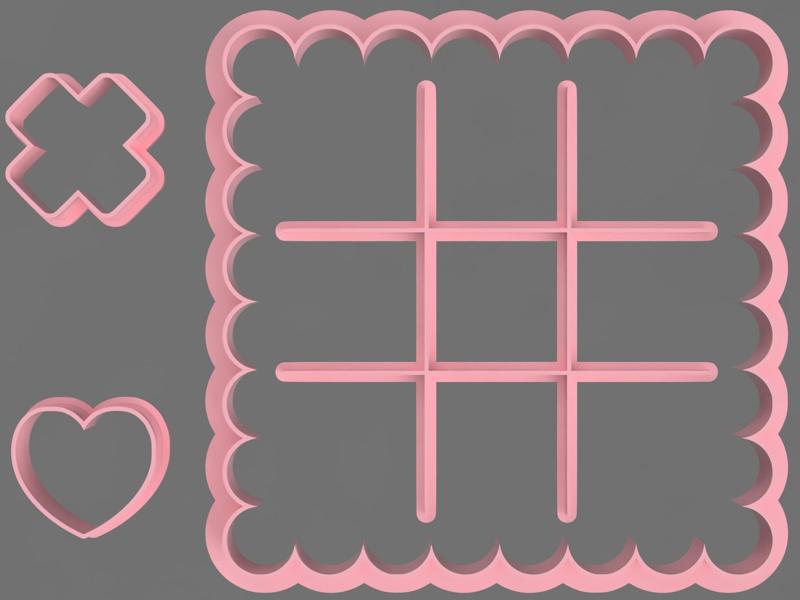 VALENTINE BOARD CUTTERS FOR COOKIES AND FONDANT