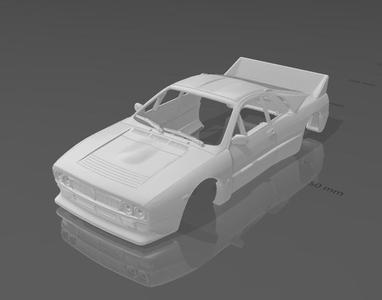 Lancia 037 Stradale Shell Body - Divided Parts for Easy Printing