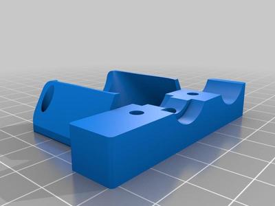 Hypercube Evolution Retainer for E3Dv6 Extruder Mount with 18mm Z Probe AND 40mm Fan Mount