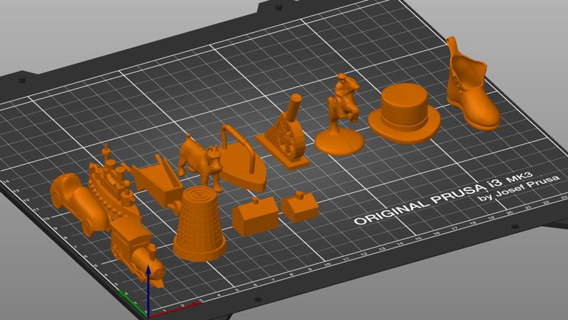 Vintage Monopoly Game Token Pieces Original 3D print model