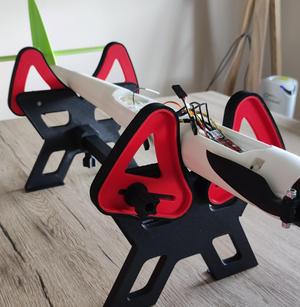 Model stand for rc airplane (or boat) - foldable