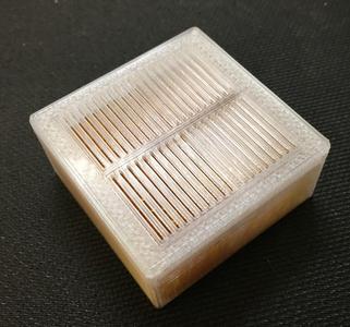 Small Dessicant Box with Sliding Lid and Catch