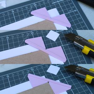 small corner cutter template - 2,5-6mm / scrapbooking - bookbinding