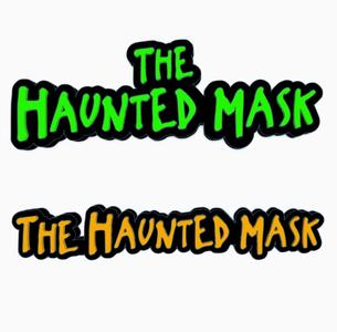 2x THE HAUNTED MASK (GOOSEBUMPS) Logo Display by MANIACMANCAVE3D