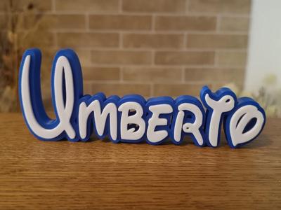 Umberto Disney Name Sign Decorated Baby Self room
