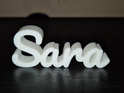 Sara Name Sign Display Decor