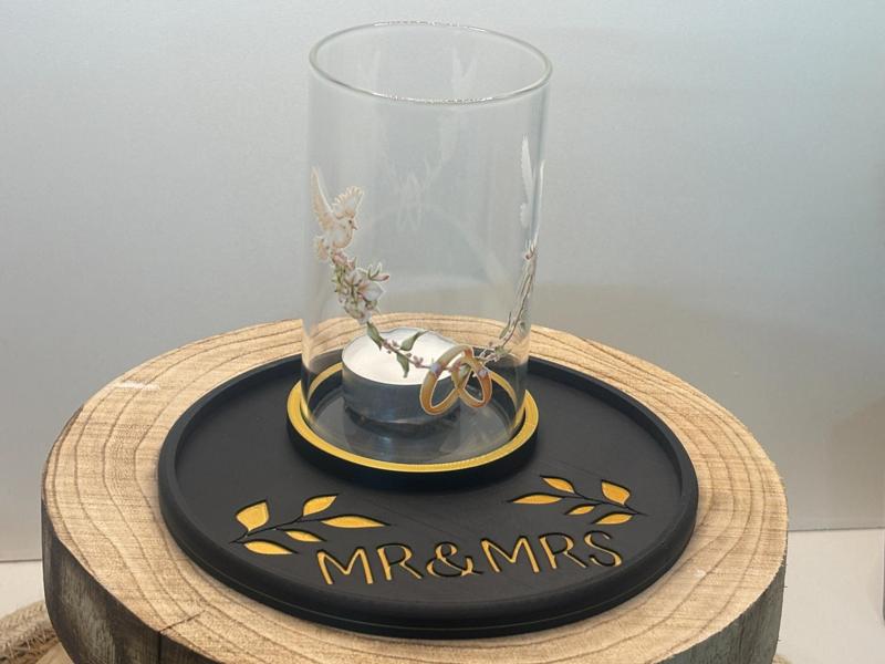 Tea light holder, MR&MRS 70 mm