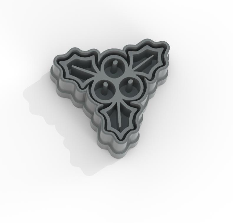 New Year's concept ceramics, polymer clay, dough shaper