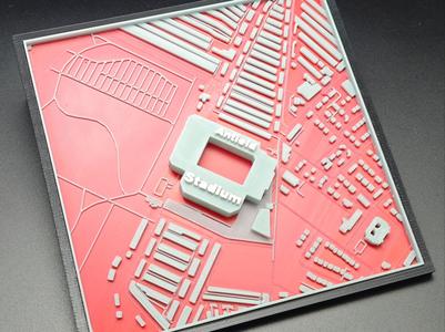 Anfield Stadium 3D City Map Liverpool FC