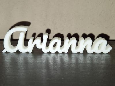 Arianna Name Sign Display Decor