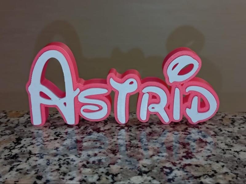 Astrid Disney Name Sign Decorated Room child Birth
