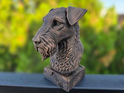 KERRY BLUE TERRIER BUST