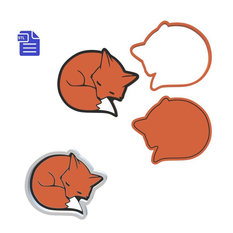 Sleepy Fox Bath Bomb Mold