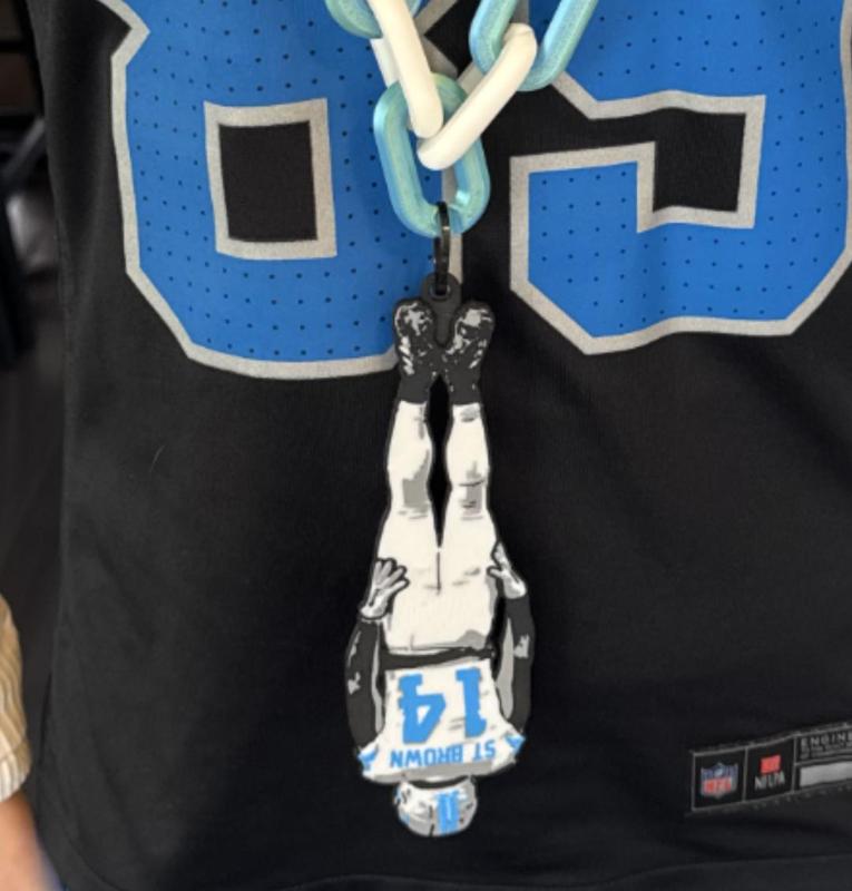 Amon-Ra St Brown Headstand Detroit Lions Ornament